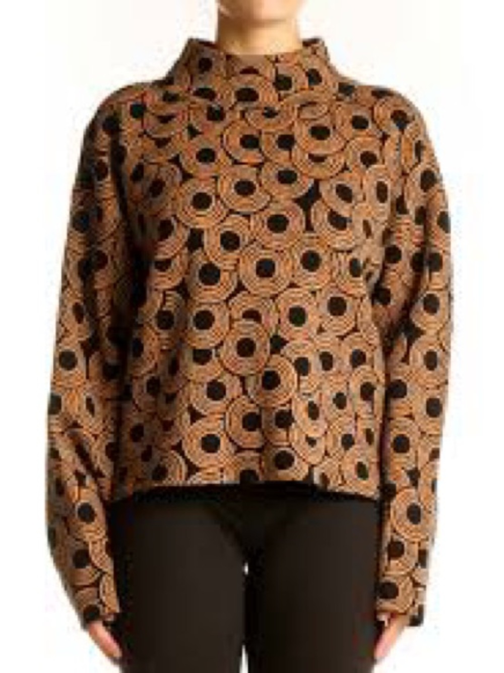 Carys Mock-Neck Sweater by Maeve at Anthropologie